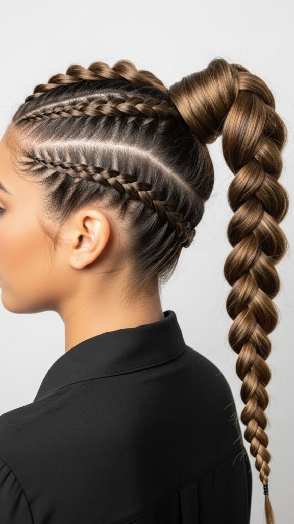 Dutch Braided Ponytail