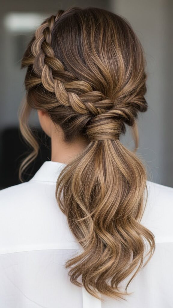 Side Braided Ponytail
